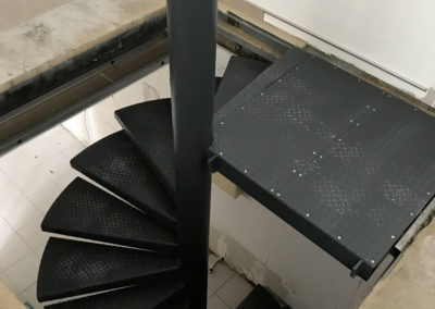 Escalier hélicoïdale en acier