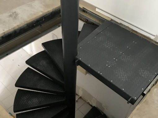 Escalier hélicoïdal en acier